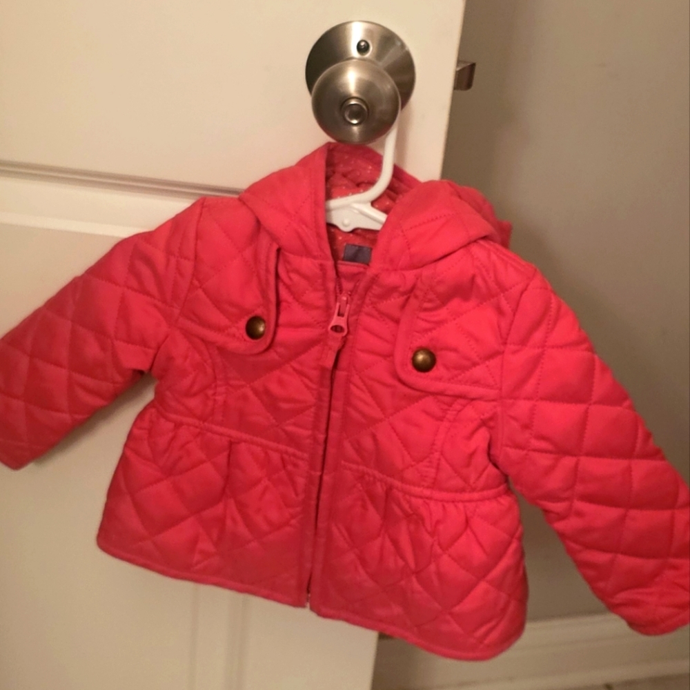 Pink Quilted Gap Jacket (sz 6-12 months)